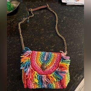 Colorful Woven / straw Crossbody Bag